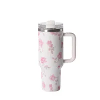 Pastoral Flower 201 Stainless Steel 304 Stainless Steel Water Bottles 1 Piece main image 5