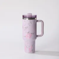 Pastoral Flower 201 Stainless Steel 304 Stainless Steel Water Bottles 1 Piece sku image 4