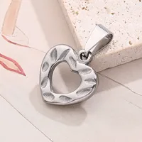 1 Pc/Package 19x18mm 20x19mm 30x21mm 7x3mm 304 Stainless Steel Cross Heart Shape Spiral Stripe Polished Pendant main image 6