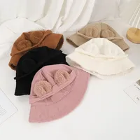 Unisex Casual Cute Simple Style Solid Color Wide Eaves Bucket Hat main image 3