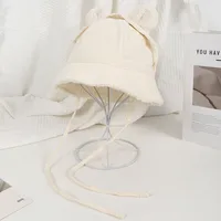 Unisex Casual Cute Simple Style Solid Color Wide Eaves Bucket Hat main image 5
