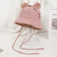 Unisex Casual Cute Simple Style Solid Color Wide Eaves Bucket Hat sku image 3