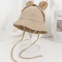 Unisex Casual Cute Simple Style Solid Color Wide Eaves Bucket Hat main image 8