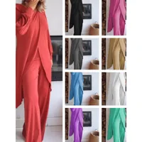 Casual Women's Simple Style Solid Color Spandex Polyester Pants Sets Pants Sets main image 1