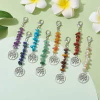 Vintage Style Rock Commute Life Tree Alloy Stone Bag Pendant main image 1