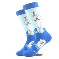 All Polyester Socks   Fashion Brand Animal Music Pepper Pattern Fashionable Polyester Socks Men's Medium Polyester Socks sku image 41