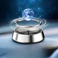 Solar Rotating Car Aromatherapy Aluminum Alloy Interstellar Suspension Car Perfume Interior Ornaments Lasting Fragrance main image 2