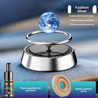 Solar Rotating Car Aromatherapy Aluminum Alloy Interstellar Suspension Car Perfume Interior Ornaments Lasting Fragrance sku image 2
