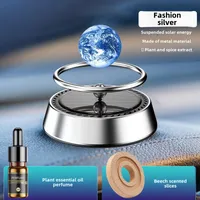 Solar Rotating Car Aromatherapy Aluminum Alloy Interstellar Suspension Car Perfume Interior Ornaments Lasting Fragrance sku image 3