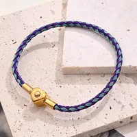 Casual Simple Style Classic Style Simple Solid Color 304 Stainless Steel Wire Rope 18K Gold Plated Bracelets In Bulk main image 10