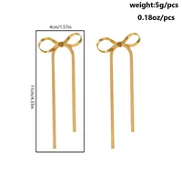 Modern Style Simple Style Bow Knot Copper Handmade Plating 18k Gold Plated Jewelry Set sku image 36