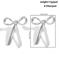 Modern Style Simple Style Bow Knot Copper Handmade Plating 18k Gold Plated Jewelry Set sku image 6