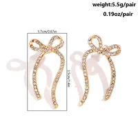 Modern Style Simple Style Bow Knot Copper Handmade Plating 18k Gold Plated Jewelry Set sku image 9