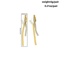 Modern Style Simple Style Bow Knot Copper Handmade Plating 18k Gold Plated Jewelry Set sku image 43