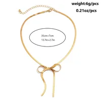 Modern Style Simple Style Bow Knot Copper Handmade Plating 18k Gold Plated Jewelry Set sku image 31