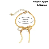 Modern Style Simple Style Bow Knot Copper Handmade Plating 18k Gold Plated Jewelry Set sku image 26