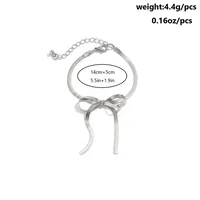 Modern Style Simple Style Bow Knot Copper Handmade Plating 18k Gold Plated Jewelry Set sku image 27