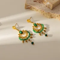 1 Pair Elegant Luxurious Bridal Geometric 304 Stainless Steel Drop Earrings main image 7