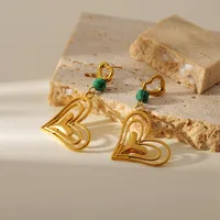1 Pair Elegant Luxurious Bridal Geometric 304 Stainless Steel Drop Earrings main image 5