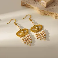 1 Pair Elegant Luxurious Bridal Geometric 304 Stainless Steel Drop Earrings main image 6