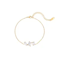 Simple Style Classic Style Geometric 304 Stainless Steel Zircon 18K Gold Plated Women's Jewelry Set main image 5