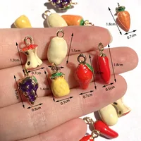 10 PCS/Package Alloy Chili Pendant main image 5