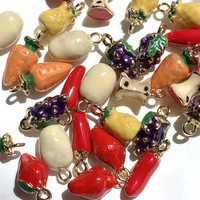 10 PCS/Package Alloy Chili Pendant main image 4