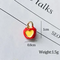 10 PCS/Package Alloy Chili Pendant sku image 2