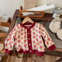Autumn And Winter New Children's  Knitted Coat Boys And Girls Baby Warm Cardigan Thickened Outer Coat main image 2