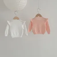 Girls' Cardigan Sweater Coat Baby Girls' Knitted Sunscreen Air-conditioning Shirt Spring And Autumn Breathable Western Style Lace Coat main image 2