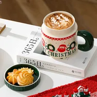 Christmas Casual Christmas Tree Santa Claus Gingerbread Ceramics Mug 1 Piece main image 2
