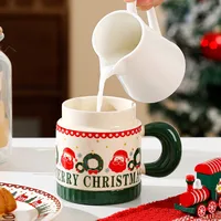 Christmas Casual Christmas Tree Santa Claus Gingerbread Ceramics Mug 1 Piece main image 4
