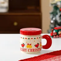 Christmas Casual Christmas Tree Santa Claus Gingerbread Ceramics Mug 1 Piece sku image 3