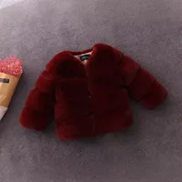 Casual Vacation Solid Color Plush Girls Outerwear main image 2