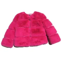 Casual Vacation Solid Color Plush Girls Outerwear main image 4