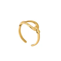 Wholesale Jewelry Elegant Luxurious Queen Geometric Titanium Steel Open Rings main image 6