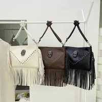 Women's Small Pu Leather Solid Color Vintage Style Classic Style Square Zipper Shoulder Bag main image 1