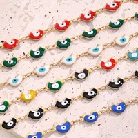 Casual Modern Style Classic Style Colorful Moon Eye 304 Stainless Steel 18K Gold Plated Bracelets In Bulk main image 2
