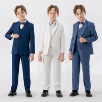 Children's Suit Autumn And Winter British Fashion Performance Small Suit Boys Piano Host Flower Girl Wedding Dress Suit main image 1