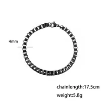 Retro Punk Solid Color 304 Stainless Steel Men's Bracelets sku image 2