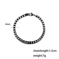 Retro Punk Solid Color 304 Stainless Steel Men's Bracelets sku image 3