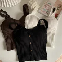 Women's Camisole Tank Tops Button Casual Solid Color main image 1