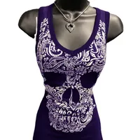 Women's T-shirt Tank Tops Printing Street Style Streetwear Skull main image 5
