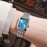 Fashion  New Stainless Steel Women's Business Casual Quartz Watch Light Luxury Women's Stainless Steel Student Watch sku image 3