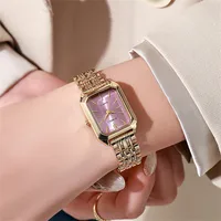 Fashion  New Stainless Steel Women's Business Casual Quartz Watch Light Luxury Women's Stainless Steel Student Watch sku image 7