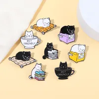 Cute Cat Alloy Stoving Varnish Unisex Brooches main image 1