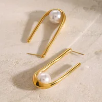 1 Pair Simple Style Classic Style Geometric 304 Stainless Steel Ear Studs main image 1