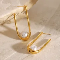 1 Pair Simple Style Classic Style Geometric 304 Stainless Steel Ear Studs main image 4
