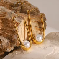 1 Pair Simple Style Classic Style Geometric 304 Stainless Steel Ear Studs main image 6