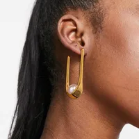 1 Pair Simple Style Classic Style Geometric 304 Stainless Steel Ear Studs main image 3